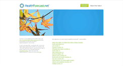 Desktop Screenshot of healthforecast.net