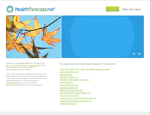 Tablet Screenshot of healthforecast.net